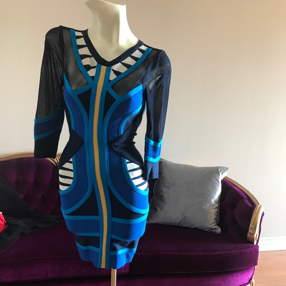 Blue Bandage Dress